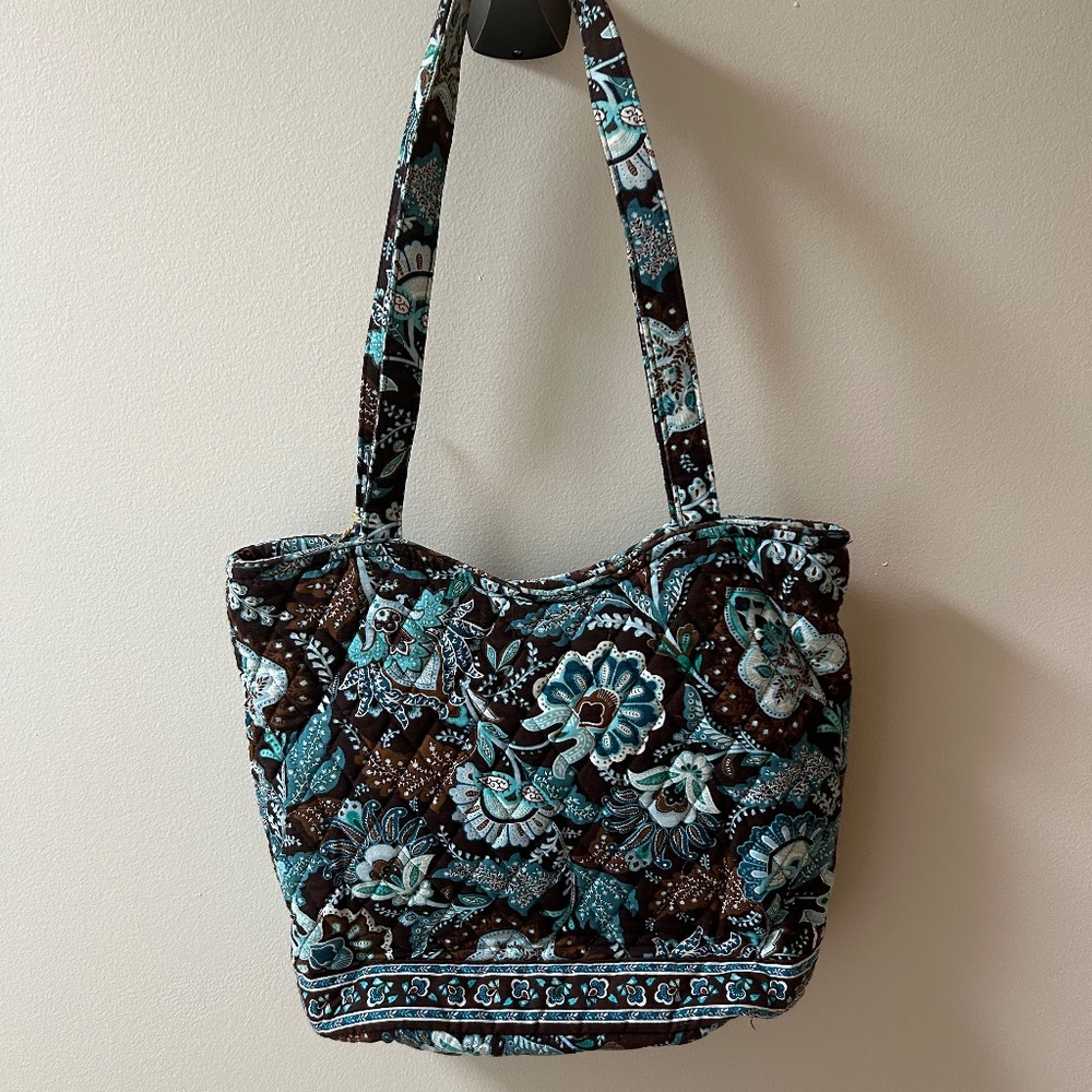 Vera Bradley Retired Java Blue Tote Shoulder Bag - image 2